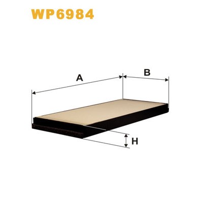 Слика на Филтер за кабина WIX FILTERS WP6984 за Mercedes Sprinter 3-t Box (903) 310 D - 95 коњи дизел