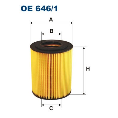 Слика на Филтер за масло FILTRON OE 646/1 за камион MAN E 2000 19.360 FALK - 360 коњи дизел