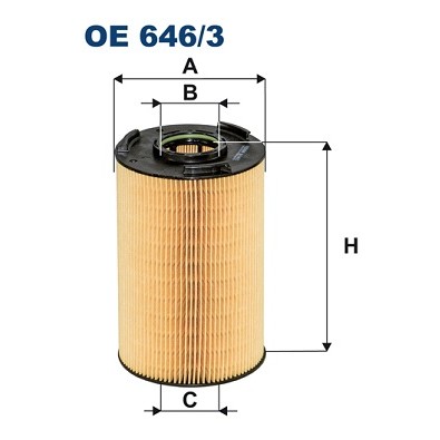 Слика на Филтер за масло FILTRON OE 646/3 за камион MAN TGA 37.410 FFDC - 410 коњи дизел