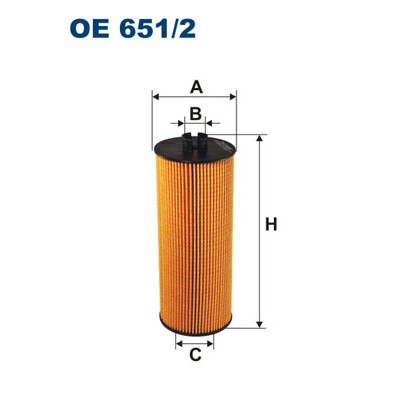 Слика на Филтер за масло FILTRON OE 651/2 за камион Mercedes Atego 2 1522 F - 218 коњи дизел
