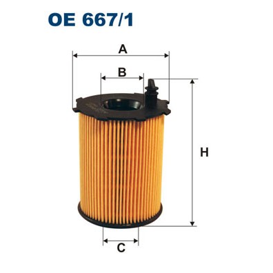 Слика на Филтер за масло FILTRON OE 667/1 за Citroen C4 Grand Picasso UA 1.6 HDi 110 - 112 коњи дизел