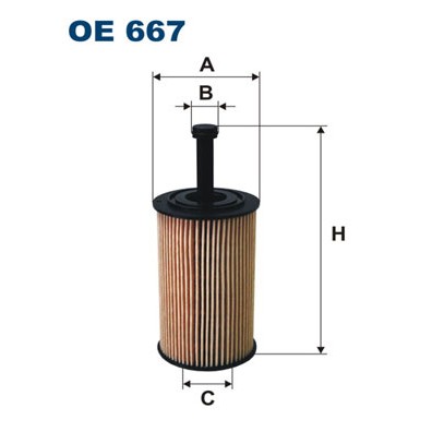 Слика на Филтер за масло FILTRON OE 667 за Citroen C3 Pluriel HB 1.4 - 73 коњи бензин