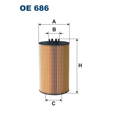 Слика на Филтер за масло FILTRON OE 686 за камион Volvo Fe 2 FE 300-26 - 300 коњи дизел