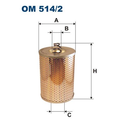 Слика на Филтер за масло FILTRON OM 514/2 за камион MAN F 9 15.192 F, 15.192 FL - 192 коњи дизел