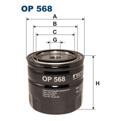 Слика на Филтер за масло FILTRON OP 568 за Volvo 240 Break (P245) 2.1 - 109 коњи бензин