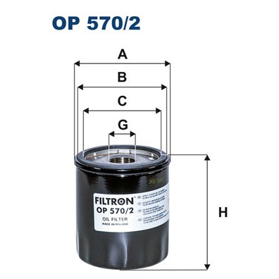 Слика на Филтер за масло FILTRON OP 570/2