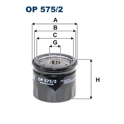 Слика на Филтер за масло FILTRON OP 575/2