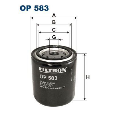 Слика на Филтер за масло FILTRON OP 583 за Suzuki Vitara (ET,TA) 1.6 на всичките колела (ET) - 82 коњи бензин
