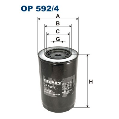Слика на Филтер за масло FILTRON OP 592/4 за камион Iveco Zeta A 60-10 - 99 коњи дизел