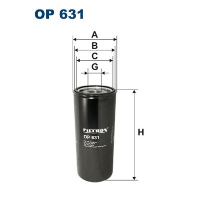 Слика на Филтер за масло FILTRON OP 631 за камион Volvo 9700 - 460 коњи дизел