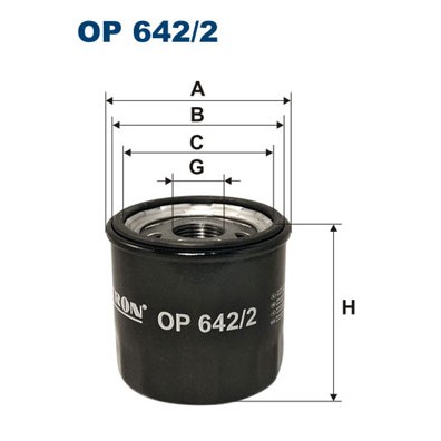 Слика на Филтер за масло FILTRON OP 642/2 за Renault Clio 2 1.2 16V (BB05, BB0W, BB11, BB27, BB2T, BB2U, BB2V, CB05...) - 75 коњи бензин