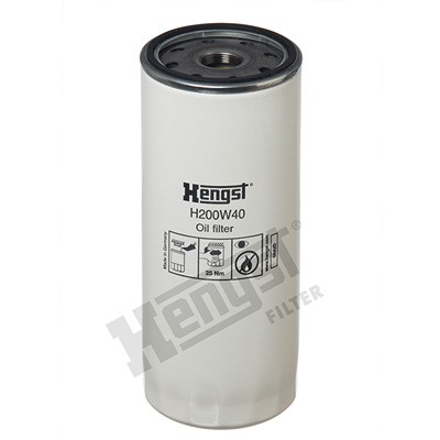 Слика на Филтер за масло HENGST FILTER H200W40 за камион Renault C Series 430P, 430PK, 430P XLOAD - 430 коњи дизел