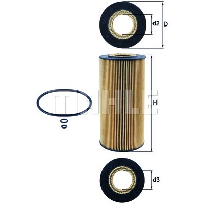 Слика на Филтер за масло KNECHT OX 123/1D за камион MAN TGL 10.250 FC, FLC, FRC, FLRC - 250 коњи дизел