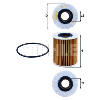 Слика на Филтер за масло KNECHT OX 413D2