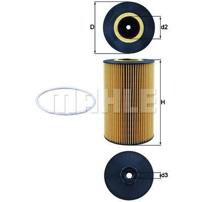 Слика на Филтер за масло KNECHT OX 425D за камион MAN TGA 26.430, 26.440 FDC, FDLC, FDLRC, FDRC, FNHLC, FVHLC - 430 коњи дизел