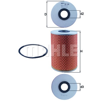 Слика на Филтер за масло KNECHT OX 88D