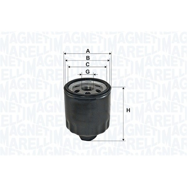 Слика на Филтер за масло MAGNETI MARELLI 152071758732 за VW Jetta 4 Estate (1J6) 1.6 16V - 105 коњи бензин