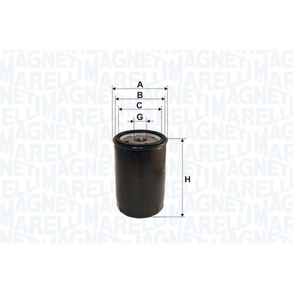 Слика на Филтер за масло MAGNETI MARELLI 152071760808 за Mitsubishi Carisma (DA) Hatchback 1.9 DI-D (DA5A) - 102 коњи дизел