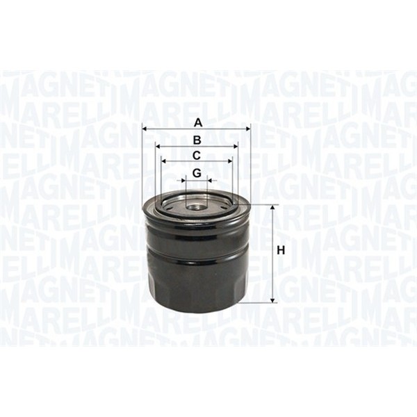 Слика на Филтер за масло MAGNETI MARELLI 153071760520 за Citroen Jumper BOX 3.0 HDi 160 - 157 коњи дизел