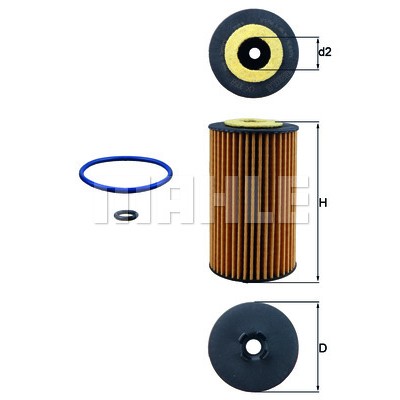 Слика на Филтер за масло MAHLE OX 1058D за Opel Insignia B Sports Tourer 1.6 CDTi (35) - 136 коњи дизел