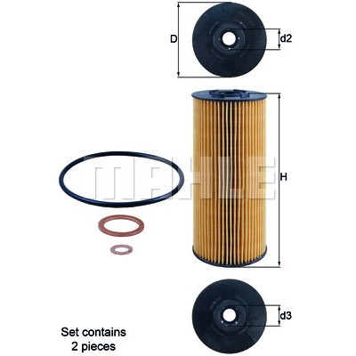 Слика на Филтер за масло MAHLE OX 137D1/S