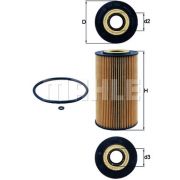 Слика 1 на Филтер за масло MAHLE OX 169D