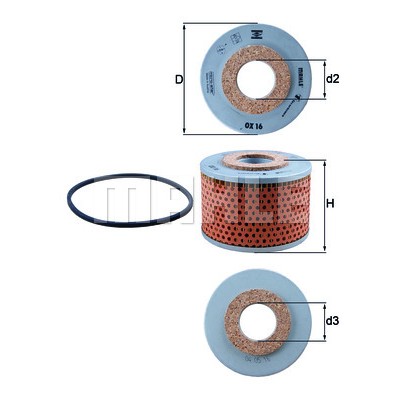 Слика на Филтер за масло MAHLE OX 16D