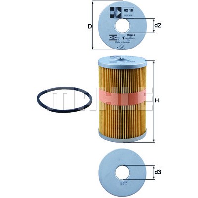Слика на Филтер за масло MAHLE OX 18D