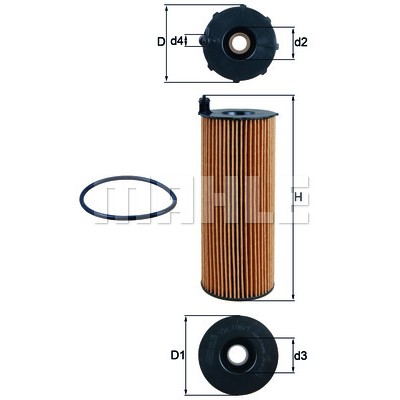 Слика на Филтер за масло MAHLE OX 196/1D1