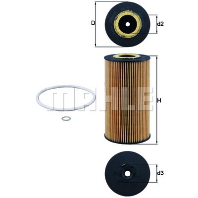 Слика на Филтер за масло MAHLE OX 358D