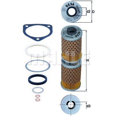 Слика на Филтер за масло MAHLE OX 36D
