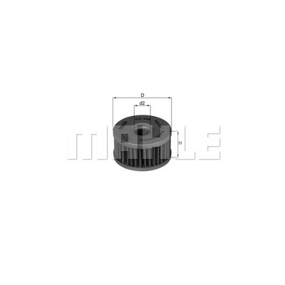 Слика на Филтер за масло MAHLE OX 408