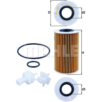Слика на Филтер за масло MAHLE OX 554D2