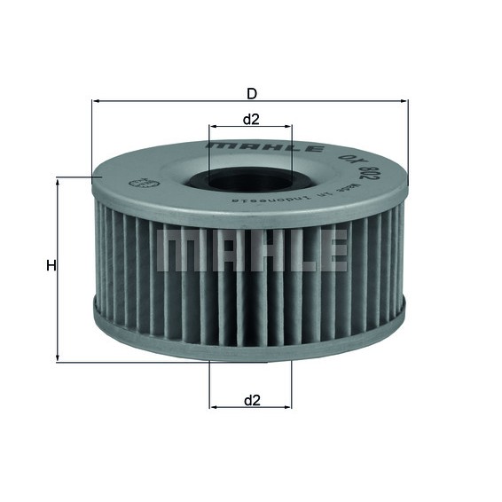 Слика на Филтер за масло MAHLE OX 802