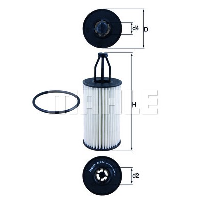 Слика на Филтер за масло MAHLE OX 814D