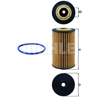 Слика на Филтер за масло MAHLE OX 978D