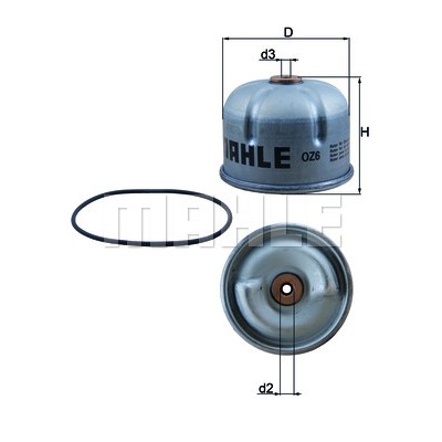 Слика на Филтер за масло MAHLE OZ 6D