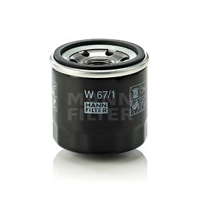 Слика на Филтер за масло MANN-FILTER W 67/1 за Mazda 323 Hatchback (BF) 1.6 GT Turbo 4WD (BF2) - 140 коњи бензин