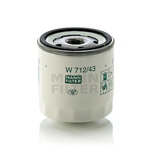 Слика на Филтер за масло MANN-FILTER W 712/43 за Ford Escort 4 Convertible (ALF) 1.6 i - 102 коњи бензин