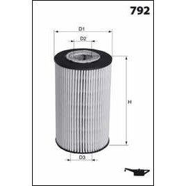 Слика на Филтер за масло MECAFILTER  ELH4206 за камион MAN TGL 10.250 FC, FLC, FRC, FLRC - 250 коњи дизел