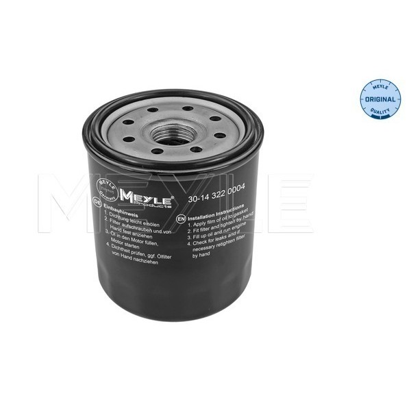 Слика на Филтер за масло MEYLE ORIGINAL Quality 30-14 322 0004 за Ford Escort MK 7 (gal,aal,abl) 1.3 - 60 коњи бензин