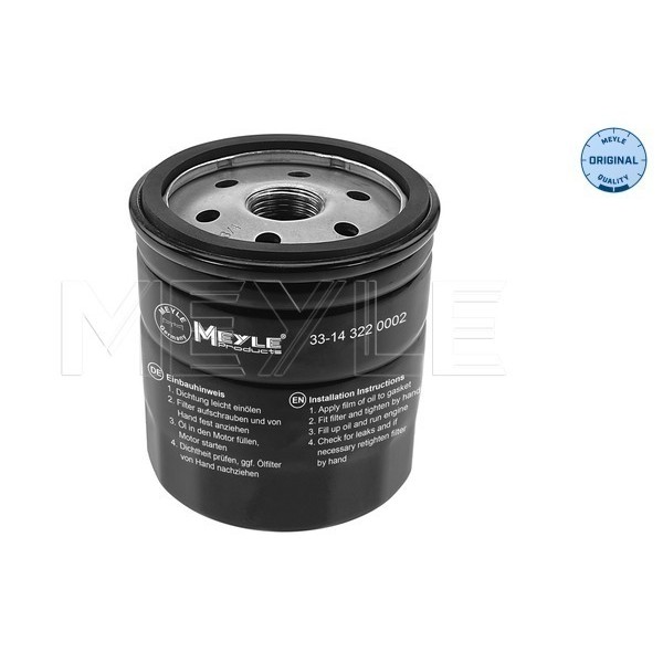 Слика на Филтер за масло MEYLE ORIGINAL Quality 33-14 322 0002 за Suzuki Wagon R+ (MM) 1.3 4WD - 76 коњи бензин