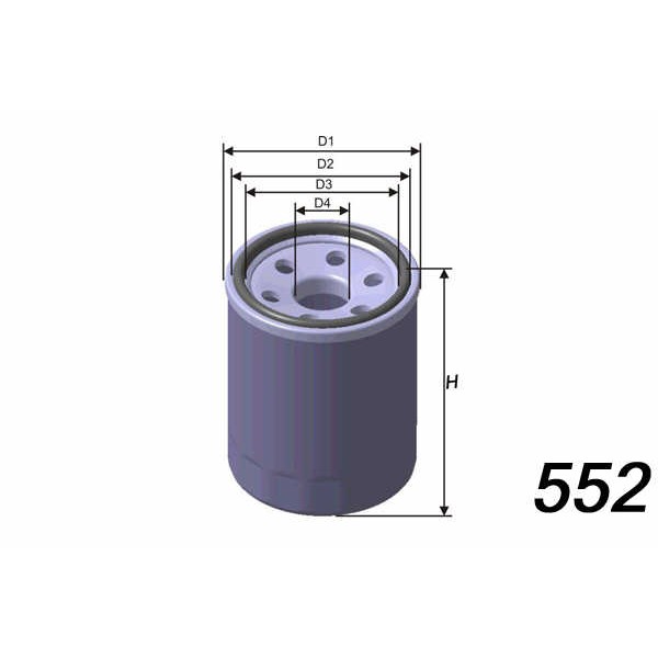 Слика на Филтер за масло MISFAT  Z645 за Honda Civic 9 1.8 i-VTEC - 141 коњи бензин