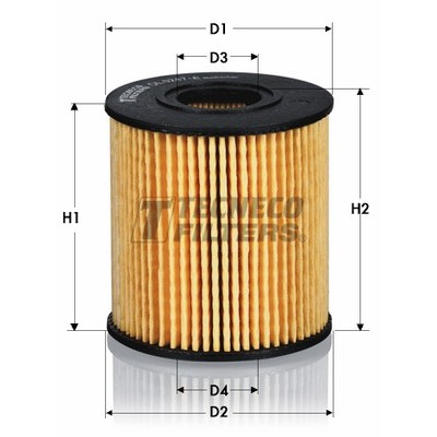 Слика на Филтер за масло TECNECO FILTERS OL010066E за Citroen C4 Picasso UD 1.6 VTi 120 - 120 коњи бензин