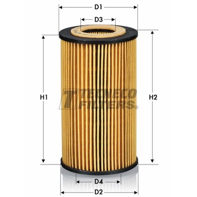 Слика на Филтер за масло TECNECO FILTERS OL0208E за Mercedes C-class Estate (s204) C 350 (204.256) - 272 коњи бензин