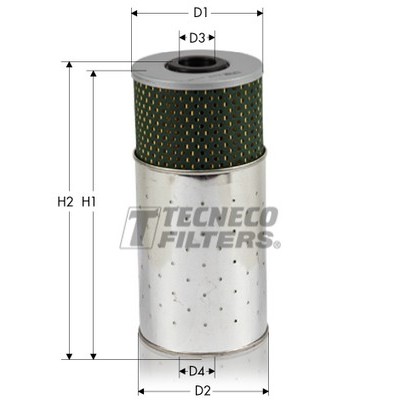 Слика на Филтер за масло TECNECO FILTERS OL033L за Mercedes T2 Platform (609) 507 D (667.301, 667.302, 667.341, 667.342) - 72 коњи дизел