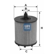 Слика 1 на Филтер за масло UFI 25.024.00