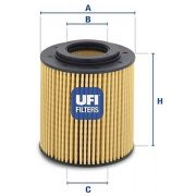 Слика 1 $на Филтер за масло UFI 25.028.00