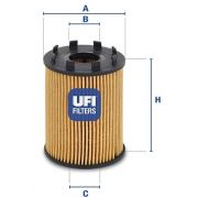 Слика 1 на Филтер за масло UFI 25.043.00