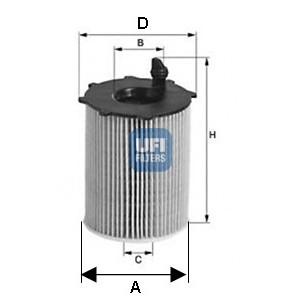 Слика на Филтер за масло UFI 25.105.00